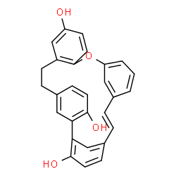 ChemSpider 2D Image | (7E)-14-Oxapentacyclo[21.3.1.1~2,6~.1~9,13~.0~15,20~]nonacosa-1(27),2(29),3,5,7,9(28),10,12,15,17,19,23,25-tridecaene-3,18,26-triol | C28H22O4