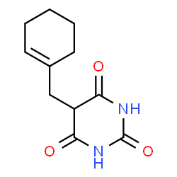 ChemSpider 2D Image | 5-(1-Cyclohexen-1-ylmethyl)-2,4,6(1H,3H,5H)-pyrimidinetrione | C11H14N2O3