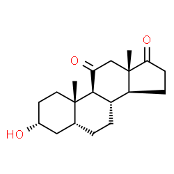 ChemSpider 2D Image | 11-KETOETIOCHOLANOLONE | C19H28O3