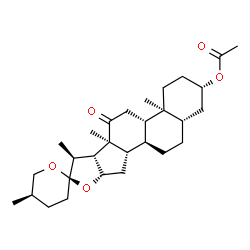ChemSpider 2D Image | Hecogenin Acetate | C29H44O5