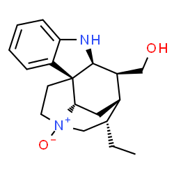 ChemSpider 2D Image | [(1S,9S,10S,11S,12S,17S)-12-Ethyl-14-oxido-8,14-diazapentacyclo[9.5.2.0~1,9~.0~2,7~.0~14,17~]octadeca-2,4,6-trien-10-yl]methanol | C19H26N2O2