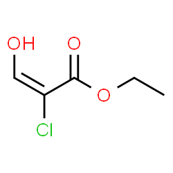 ChemSpider 2D Image | Ethyl (2E)-2-chloro-3-hydroxyacrylate | C5H7ClO3