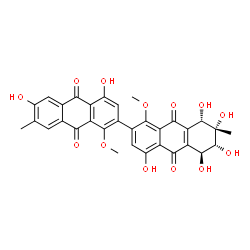 ChemSpider 2D Image | alterporriol Z1 | C32H26O13