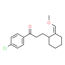 ChemSpider 2D Image | 1-(4-Chlorophenyl)-3-[(2Z)-2-(methoxymethylene)cyclohexyl]-1-propanone | C17H21ClO2