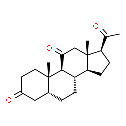 ChemSpider 2D Image | (5Î²)pregnane-3,11,20-trione | C21H30O3