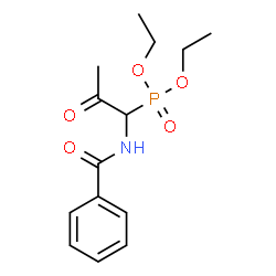 ChemSpider 2D Image | Diethyl [1-(benzoylamino)-2-oxopropyl]phosphonate | C14H20NO5P