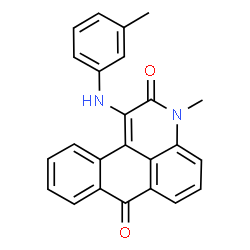 ChemSpider 2D Image | 3-Methyl-1-m-tolylamino-3H-naphtho[1,2,3-de]quinoline-2,7-dione | C24H18N2O2