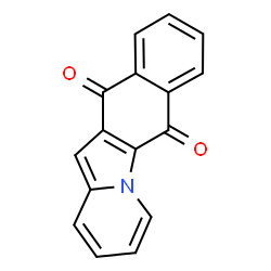 ChemSpider 2D Image | Benzo[f]pyrido[1,2-a]indole-6,11-dione | C16H9NO2
