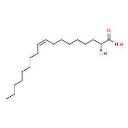 ChemSpider 2D Image | (2R,9Z)-2-Hydroxy-9-octadecenoic acid | C18H34O3