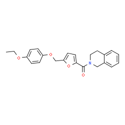 ChemSpider 2D Image | 3,4-Dihydro-2(1H)-isoquinolinyl{5-[(4-ethoxyphenoxy)methyl]-2-furyl}methanone | C23H23NO4