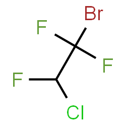 ChemSpider 2D Image | 1,1,2-trifluoro-1-bromo-2-chloroethane | C2HBrClF3