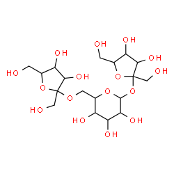 ChemSpider 2D Image | Hex-2-ulofuranosyl hex-2-ulofuranosyl-(2->6)hexopyranoside | C18H32O16