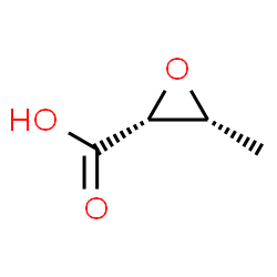 ChemSpider 2D Image | (2R,3R)-3-Methyl-2-oxiranecarboxylic acid | C4H6O3