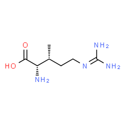 ChemSpider 2D Image | 5-[(Diaminomethylene)amino]-L-alloisoleucine | C7H16N4O2