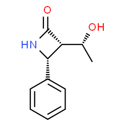 ChemSpider 2D Image | (3S,4R)-3-[(1R)-1-Hydroxyethyl]-4-phenyl-2-azetidinone | C11H13NO2