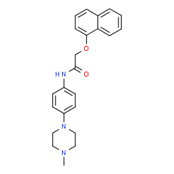 ChemSpider 2D Image | N-[4-(4-Methyl-1-piperazinyl)phenyl]-2-(1-naphthyloxy)acetamide | C23H25N3O2