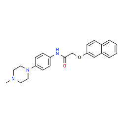 ChemSpider 2D Image | N-[4-(4-Methyl-1-piperazinyl)phenyl]-2-(2-naphthyloxy)acetamide | C23H25N3O2