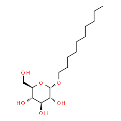 ChemSpider 2D Image | Decyl a-D-glucopyranoside | C16H32O6