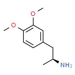 ChemSpider 2D Image | (2S)-1-(3,4-Dimethoxyphenyl)-2-propanamine | C11H17NO2