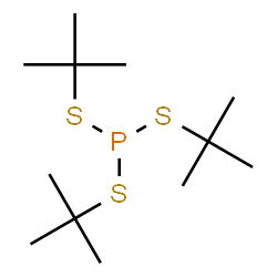 ChemSpider 2D Image | Tris(2-methyl-2-propanyl) phosphorotrithioite | C12H27PS3