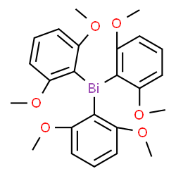 ChemSpider 2D Image | Tris(2,6-dimethoxyphenyl)bismuthine | C24H27BiO6