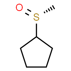 ChemSpider 2D Image | [(R)-Methylsulfinyl]cyclopentane | C6H12OS