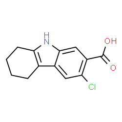 ChemSpider 2D Image | 3-Chloro-6,7,8,9-tetrahydro-5H-carbazole-2-carboxylic acid | C13H12ClNO2