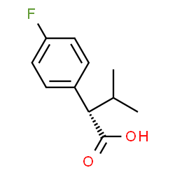 ChemSpider 2D Image | (S)-2-(4-FLUOROPHENYL)-3-METHYLBUTYRIC ACID | C11H13FO2