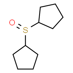 ChemSpider 2D Image | 1,1'-Sulfinyldicyclopentane | C10H18OS