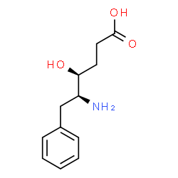 ChemSpider 2D Image | (4S,5S)-5-Amino-4-hydroxy-6-phenylhexanoic acid | C12H17NO3