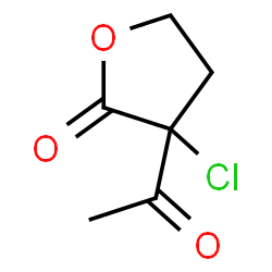 ChemSpider 2D Image | 3-acetyl-3-chlorooxolan-2-one | C6H7ClO3
