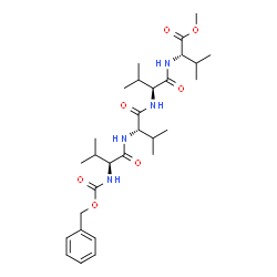 ChemSpider 2D Image | Methyl N-[(benzyloxy)carbonyl]-L-valyl-L-valyl-L-valyl-L-valinate | C29H46N4O7