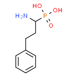 ChemSpider 2D Image | 1-amino-3-phenylpropylphosphonic acid | C9H14NO3P