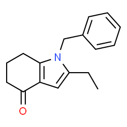 ChemSpider 2D Image | 1-benzyl-2-ethyl-6,7-dihydro-5H-indol-4-one | C17H19NO