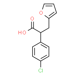 ChemSpider 2D Image | 2-(4-Chlorophenyl)-3-(2-furyl)propanoic acid | C13H11ClO3
