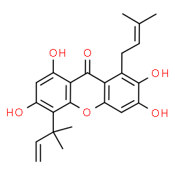 ChemSpider 2D Image | cudratricusxanthone A | C23H24O6