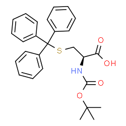 ChemSpider 2D Image | Boc-Cys(trt)-OH | C27H29NO4S