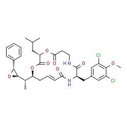ChemSpider 2D Image | cryptophycin 326 | C34H40Cl2N2O8
