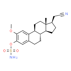 ChemSpider 2D Image | 2-Methoxy-21-nitrilo-19-norpregna-1(10),2,4-trien-3-yl sulfamate | C21H28N2O4S
