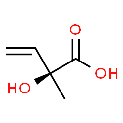 ChemSpider 2D Image | (2S)-2-Hydroxy-2-methyl-3-butenoic acid | C5H8O3