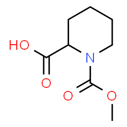 ChemSpider 2D Image | 1-(Methoxycarbonyl)-2-piperidinecarboxylic acid | C8H13NO4