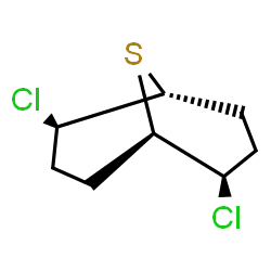 ChemSpider 2D Image | (1R,2R,5R,6R)-2,6-Dichloro-9-thiabicyclo[3.3.1]nonane | C8H12Cl2S