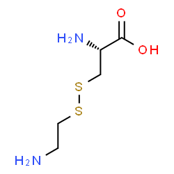 ChemSpider 2D Image | 3-[(2-Aminoethyl)disulfanyl]-L-alanine | C5H12N2O2S2