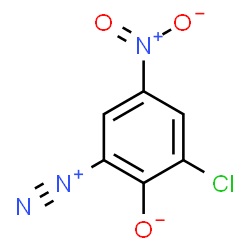 ChemSpider 2D Image | 2-Chloro-6-diazonio-4-nitrophenolate | C6H2ClN3O3