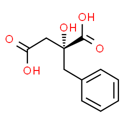 ChemSpider 2D Image | (2R)-2-Benzyl-2-hydroxysuccinic acid | C11H12O5