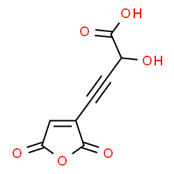ChemSpider 2D Image | 4-(2,5-Dioxo-2,5-dihydro-3-furanyl)-2-hydroxy-3-butynoic acid | C8H4O6