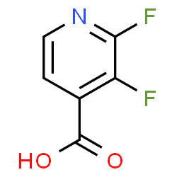 ChemSpider 2D Image | 2,3-Difluoroisonicotinic acid | C6H3F2NO2