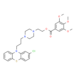 ChemSpider 2D Image | metofenazate | C31H36ClN3O5S