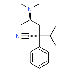 ChemSpider 2D Image | (2R,4R)-4-(Dimethylamino)-2-isopropyl-2-phenylpentanenitrile | C16H24N2