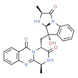 ChemSpider 2D Image | fumiquinazoline A | C24H23N5O4